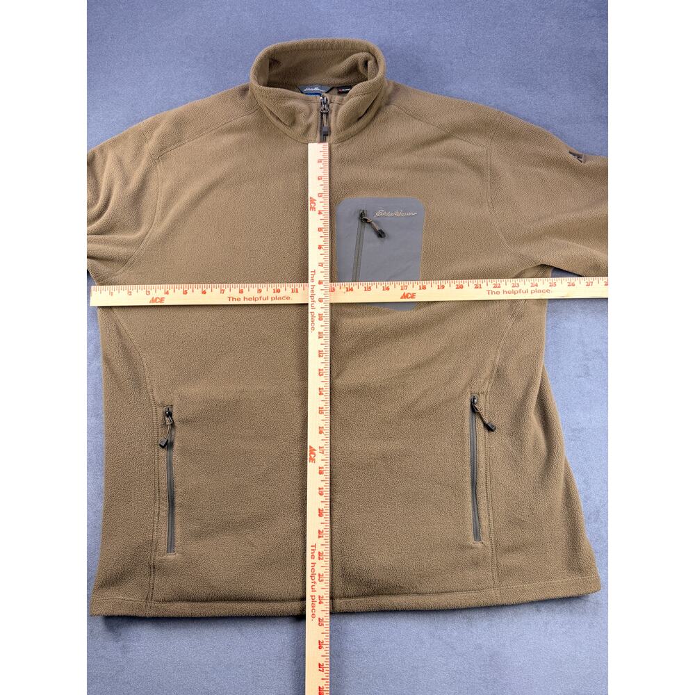 Eddie Bauer Ascent Polartec Fleece Jacket, Full Zip, Brown, Men's XL - Picture 4 of 6